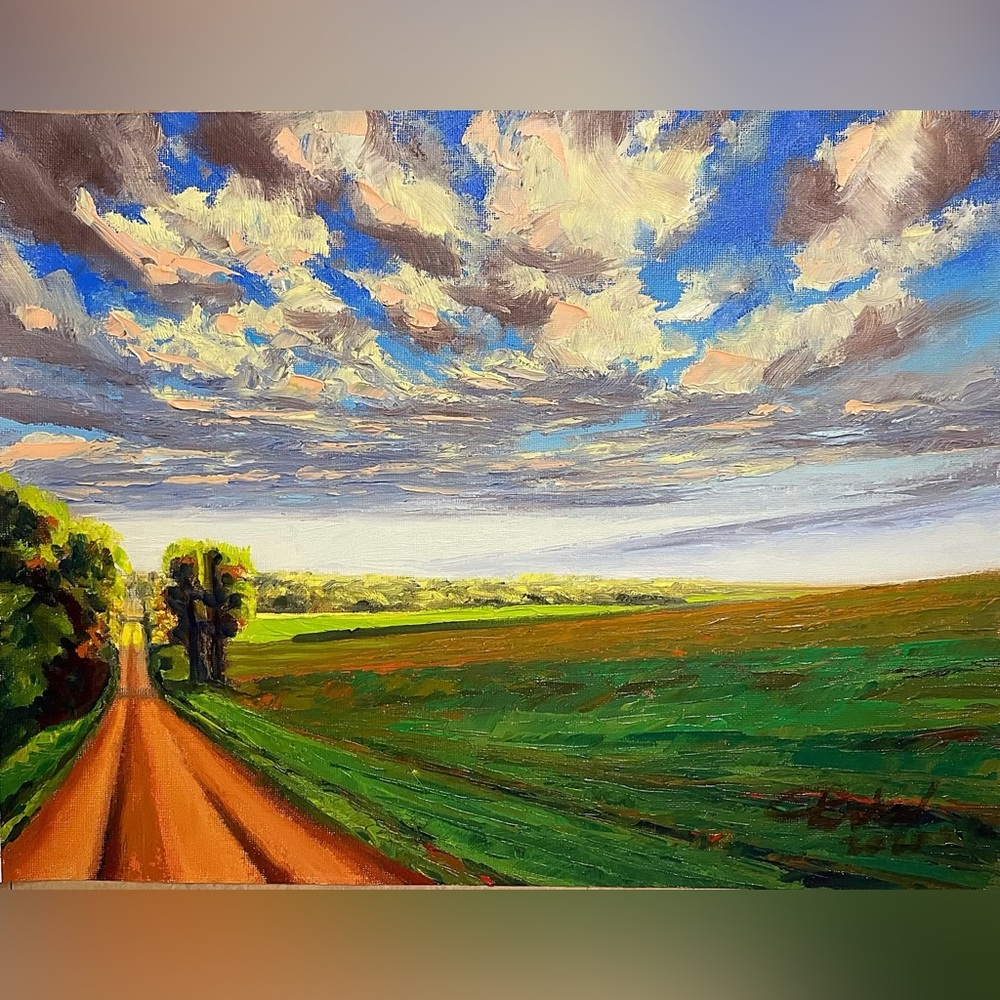 Oil Painting on sheet of canvas - Original Artwork